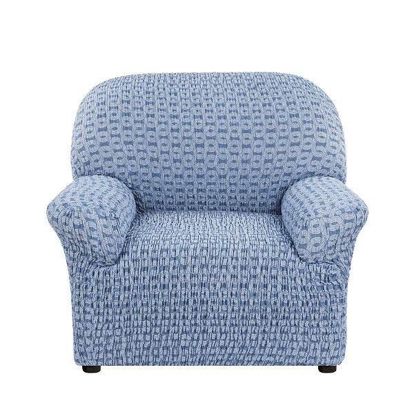 Еврочехол Чехол на кресло Сиена Сатурно синий