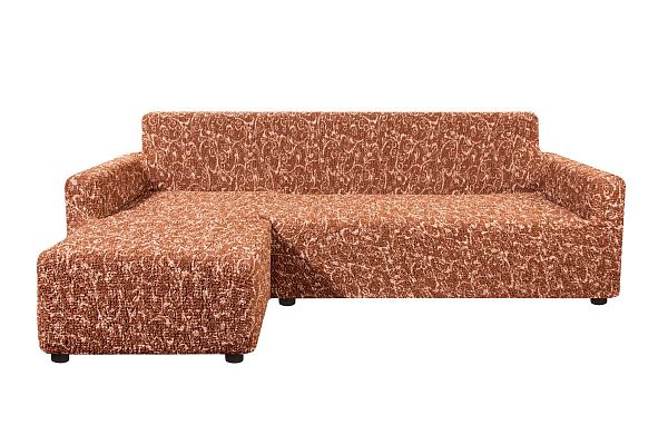 Еврочехол Чехол на угловой диван с левым выступом Виста Инка