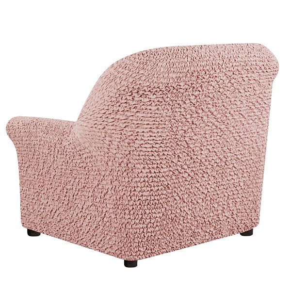 Еврочехол Чехол на кресло Микрофибра Пепельно-розовый