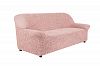 Еврочехол Чехол  на 3-х местный диван Микрофибра Пепельно-розовый