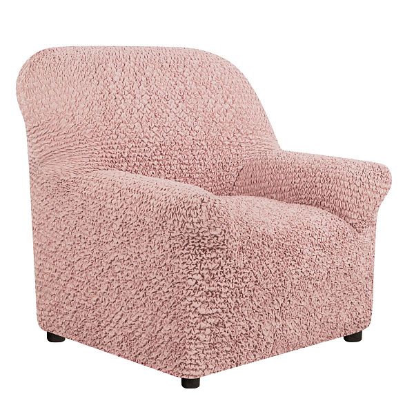 Еврочехол Чехол на кресло Микрофибра Пепельно-розовый